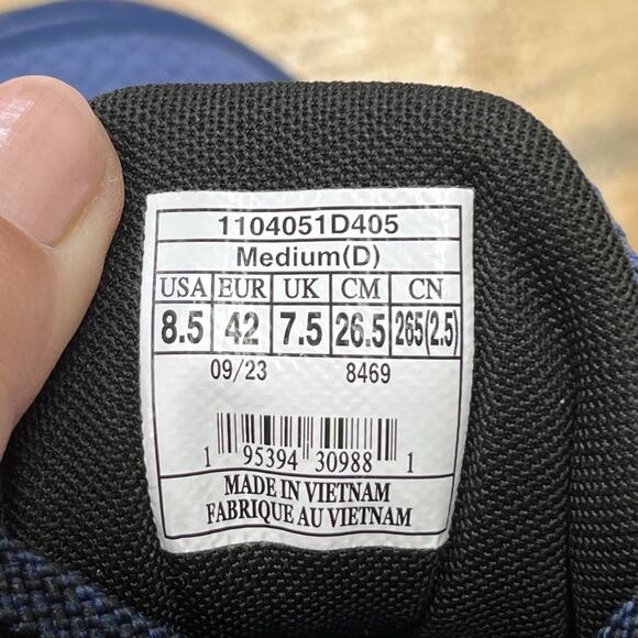 Brooks Divide Trail Running Shoe Sneaker Men’s 8.5 Blue Outdoor Comfort - Picture 3 of 12